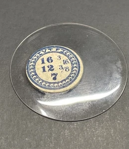 16-3/16 Ligne NOS Glas Taschenuhr Kristall - Bild 1 von 2