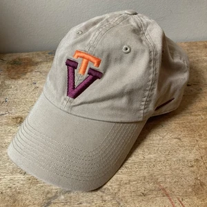 Y2K Virginia Tech Nike Team Turkey Foot Tag VT Hokies cappello berretto cinturino vecchio logo DAD - Foto 1 di 9