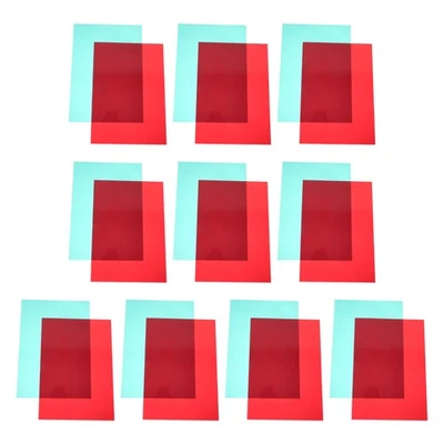  20pcs Gel Light Filter Sheets: Transparent Pvc Colored Lighting Filters For Led - Image 1 of 4