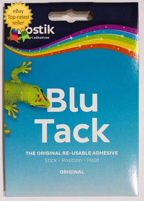 Blu-Tack Original Mastic Putty Adhesive Non-Toxic Blue 60G Ref 801103 - Image 1 of 4