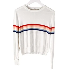 Madeleine Thompson x Spiritual Gangster Pullover Regenbogenstreifen Stein Small - Bild 1 von 10