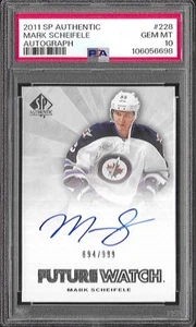 2011 SP Authentic Future Watch Autograph #228 Mark Scheifele RC Rookie PSA 10 - Picture 1 of 2