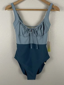 Traje de baño de una pieza Summersalt para mujer 6 azul The Gulf reunido ojo de cerradura - Imagen 1 de 5