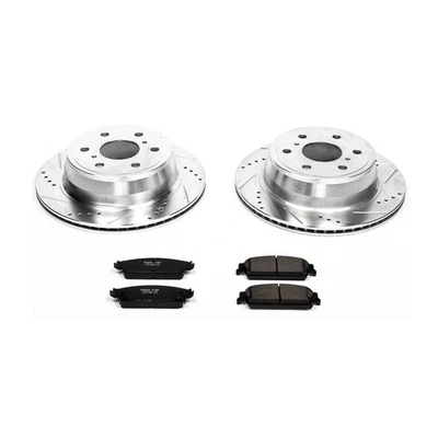 For Cadillac Escalade ESV PowerStop Rear Brake Pads and Rotors Kit CSW — 第 1/2 张图片