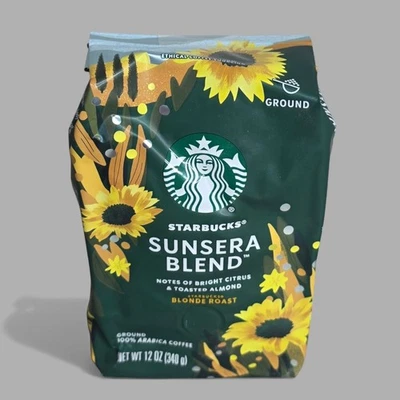 Starbucks Sunsera Mezcla Rubio Tostado Café Molido 12oz ~ Sellado ~ BB 10-5-2025 Foto 1 de 4