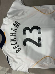 Adidas Men's Clima365 Herbalife La Galaxy MLS David Beckham 2XLWhite Jersey - Picture 1 of 3