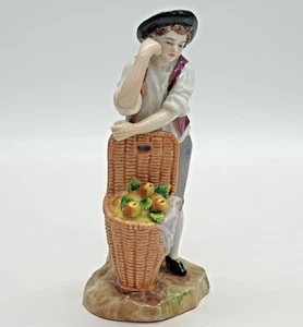 Dresden Sitzendorf Thuringia Boy with Flowers Porcelain Figurine - Picture 1 of 9