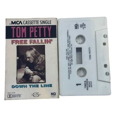 Tom Petty Free Fallin’ Cassette Single 1989 MCA Tested Rock Collectible Foto 1 de 2