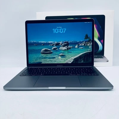 M1 MacBook Pro 13-Inch Touch Bar 8-Core CPU 8-GPU 8GB Ram 512GB SSD Space Grey - Image 1 of 4