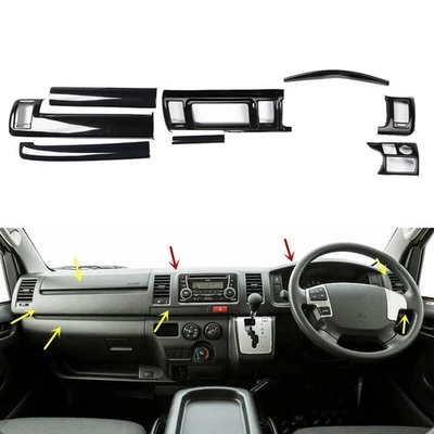 Adhesivos interiores accesorios RHD para Toyota HIACE 200 2014-2018 Foto 1 de 4