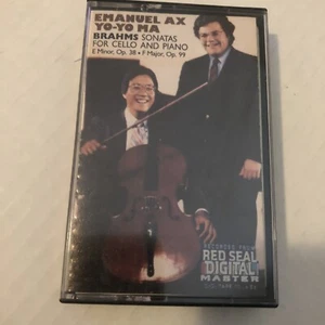 Brahms: Sonatas For Piano & Cello: Yo-Yo Ma Emanuel Ax Cassette - Picture 1 of 2