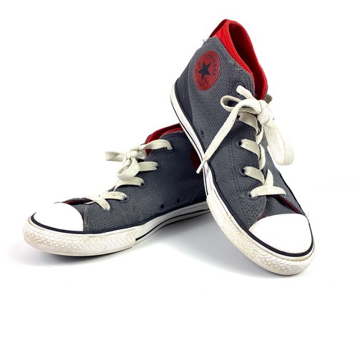 Sneaker Converse All Star Syde Street Mid Jr taglia 4 rosso grigio nero Chuck Taylor