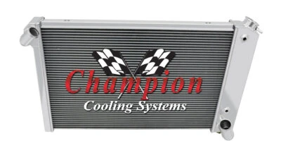 Champion 3 Row Aluminum Radiator CC1655 For 1969-1972 Chevrolet Corvette Foto 1 de 4