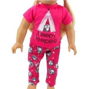 Sleepy Teepee Pajamas for 18 inch dolls - Picture 1 of 3