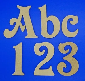 Wooden Letters-From 10 cm to 50 cm-MDF Numbers-9mm or 18 mm thick-Longdon font - Picture 1 of 16
