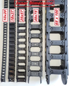 Cable Carrier Chain Track Drag CNC 1 meter Length outer dimension 0.59"x1.10" - Picture 1 of 2