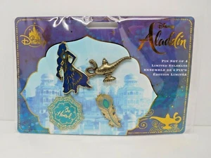 Disney Aladdin Pin Set of 4 Limited Release - Picture 1 of 2