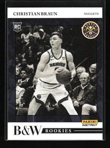 Christian Braun 2022-23 Panini Instant schwarz & weiß RC #BW-21 Denver Nuggets - Bild 1 von 2