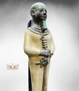 Estatua grande del dios egipcio Ptah, dios Ptah. patrón de artesanos y arquitectos - Imagen 1 de 8