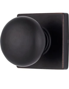 Brinks Interior Non-Locking Door Passage Knob Interior NEW Tuscan Bronze Hall - Picture 1 of 3