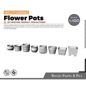 Yao's Studio LYT100006A 1/100 Model Railroads Display Prop Flower Pots - Bild 1 von 2