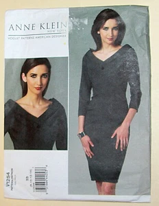 Vogue American Designer Anne Klein sewing pattern 1254 Sz BB Dress Uncut - Picture 1 of 2
