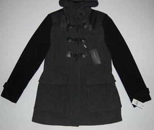 Marc New York Women's Charcoal Black Phoebe Wool Toggle Coat, NWT - Picture 1 of 11