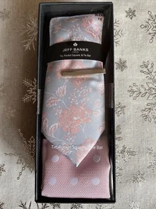 Tie And Pocket Square Set, Jeff Banks - Picture 1 of 2