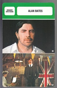 ALAN BATES Actor Film Movies BIOGRAPHY PHOTO FRENCH MR. CINEMA CARD