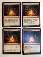 4x MTG Ravnica allegiance Goblin Gathering NM Magic the Gathering