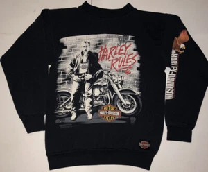 Sudadera de colección Harley Davidson James Dean 1988 pequeña rara - Imagen 1 de 6