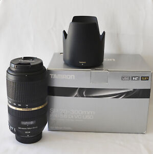 Tamron SP 70-300mm f/4.0-5.6 AF VC USD Di Lens for Nikon - As new