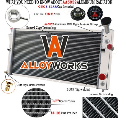 3 Row Radiator For 1997-2003 Pontiac Grand Prix Montana ,Buick Regal Century V6 Foto 1 de 4