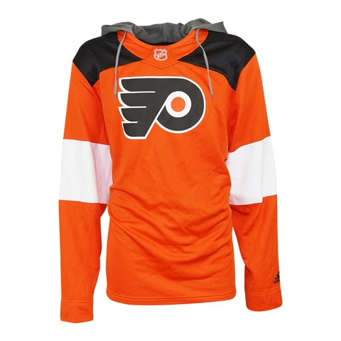 Philadelphia Flyers NHL Adidas Men's Orange #93 Voracek Climawarm Hoodie Cover