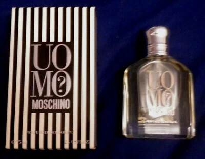 Moschino Uomo spray desodorante perfumado 75 ml (2,5 oz) novo na caixa - Imagem 1 de 4