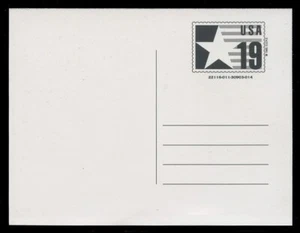 CVUX4 19c STAR & FLAG POSTAL BUDDY CARD #4 - Picture 1 of 4
