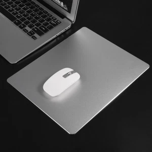 Silver Aluminium Alloy Mouse Pad For Assus Hp Dell Razor Laptops - Picture 1 of 6