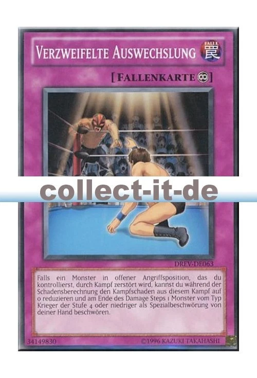 Yugioh DREV-DE063 Verzweifelte Auswechslung - Unlimitiert - Bild 1 von 1