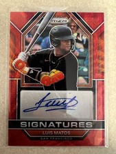 LUIS MATOS 2023 Prizm Red Signatures Rookie RC Auto SP San Francisco GIANTS