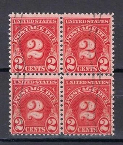 US 1931 Sc# J81 Postage due 2c Revenue block 4 CTO - Picture 1 of 1