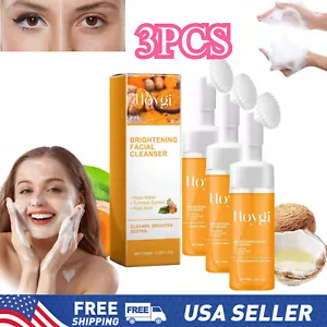 3PCS Turmeric Cleanser Brightening Foaming Face Wash- Turmeric Kojic Acid - Picture 1 of 10