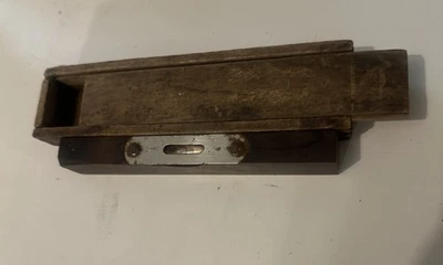 Vintage Wooden 6" Bubble Level Name  With Original 7” Dovetail Box With Lid - Image 1 of 4