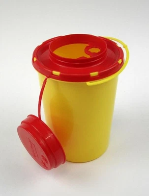 AMPRI HANDELSGESELLSCHAFT MBH Kanülen-Entsorgungsbox Kanülenabwurf Kanülensammler - verschiedene Volumen