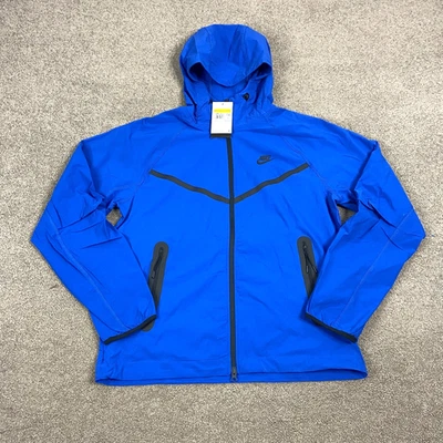 Chaqueta deportiva tejida polar Nike Tech azul real para hombre talla pequeña HM7151-480 Foto 1 de 4