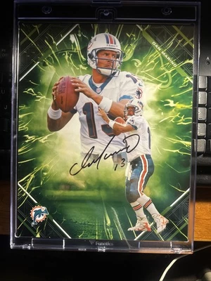 2025 Fanatics Under Wraps Emanate Dan Marino Autógrafo #67/99 Dolphins Salón de la fama Foto 1 de 3