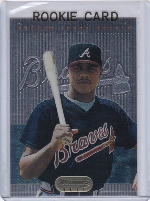 Tarjeta de novato Andruw Jones 1995 Bowman's Best #7 Atlanta Braves béisbol MLB $$ RC Foto 1 de 2