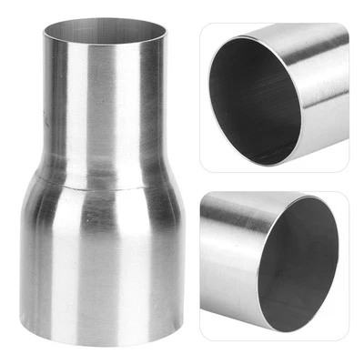 ­Universal Stainless Steel Exhaust Pipe Connector Tube Adapter Reducer Modified - Image 1 of 4