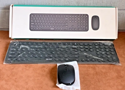 JELLY COMB Wireless Keyboard/Mouse Combo ~ Model KS45-3 ~ Black ~ NEW IN BOX - Image 1 of 4