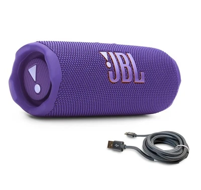 JBL Flip 7 Portable Bluetooth Speaker & 6ft USB-C Braided Cable Kit - Purple - Image 1 of 4