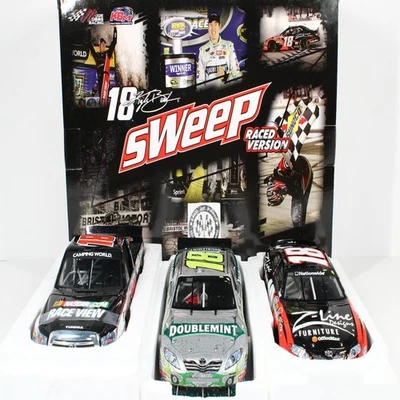 KYLE BUSCH 2010 BRISTOL WIN SWEEP SET CUP, XFINITY & TRUCK RACE WINS MEGA XRARE! - Image 1 of 4